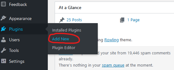 Add new WordPress plugin