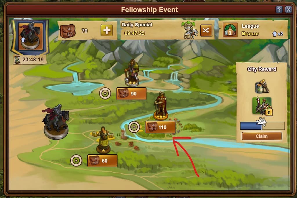 Forge of Empires Fellowship Event 2022 Window